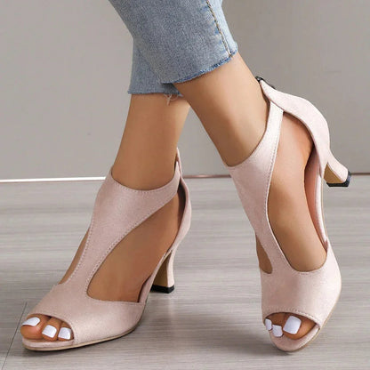Anastasie | Buty Na Obcasie Z Odkrytymi Palcami – Elegancki I Kobiecy Styl 