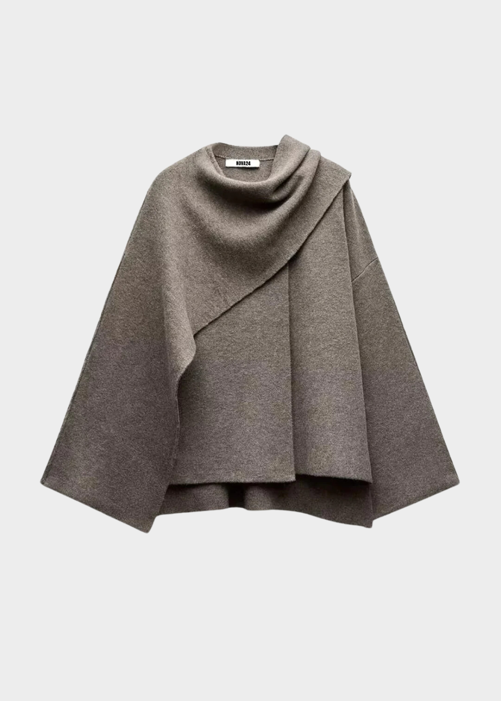 Fernande | Luxe Cape Mantel – Tijdloze En Verfijnde Elegant 