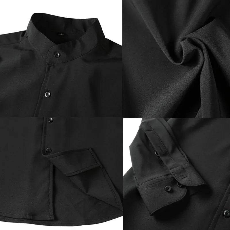 Nathan | Herrenhemd Slim Fit mit Stehkragen 