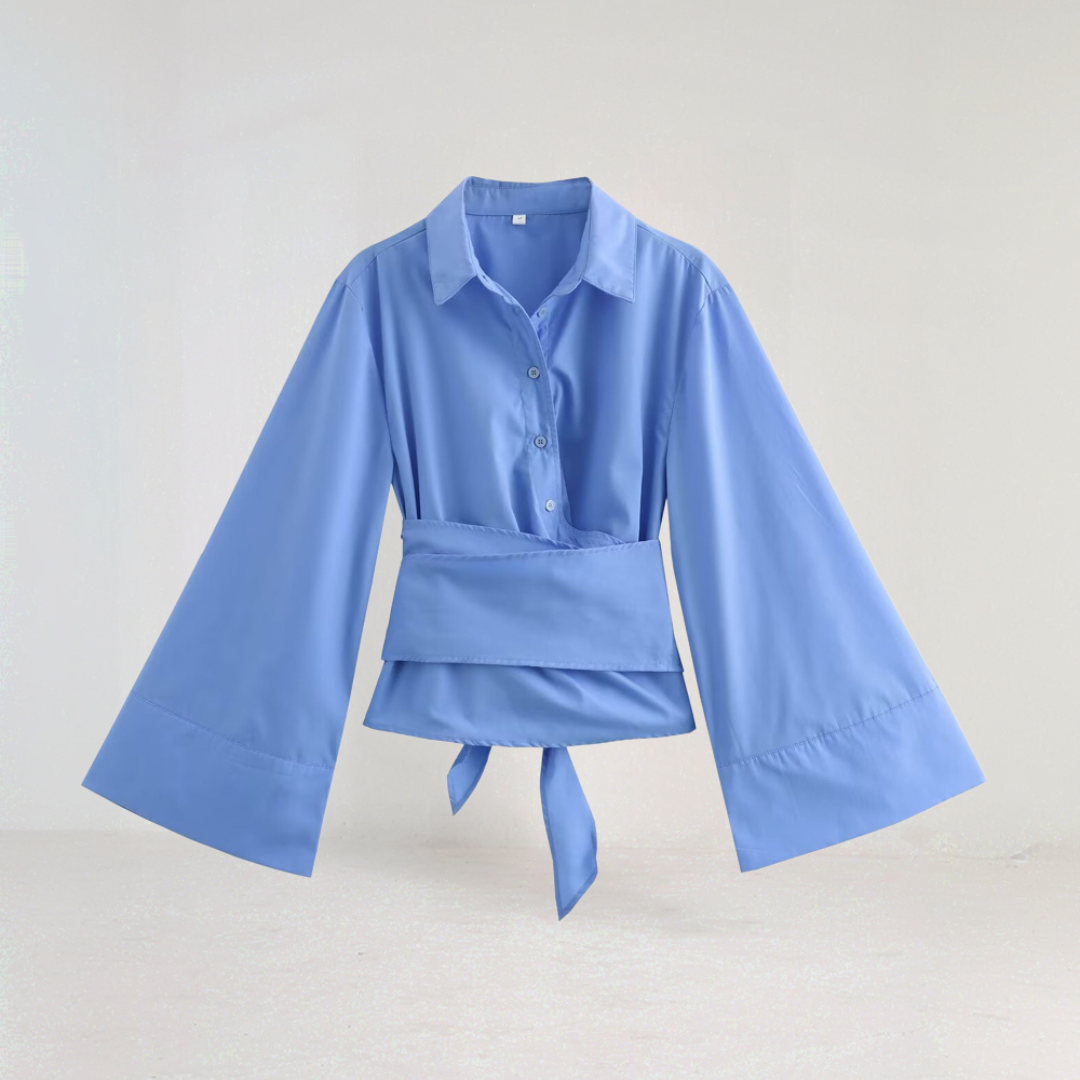 Elise | Sommer-Wickelbluse – Leichte Eleganz und feminine Passform 