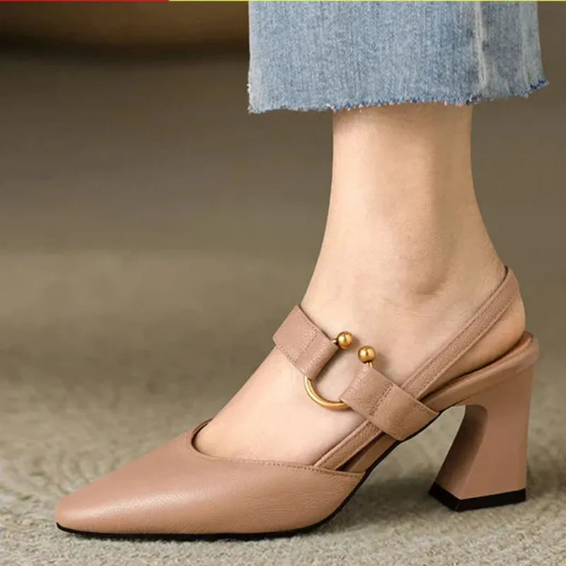 Sabine | Open-Toed Heels – Elegant and Sophisticated 