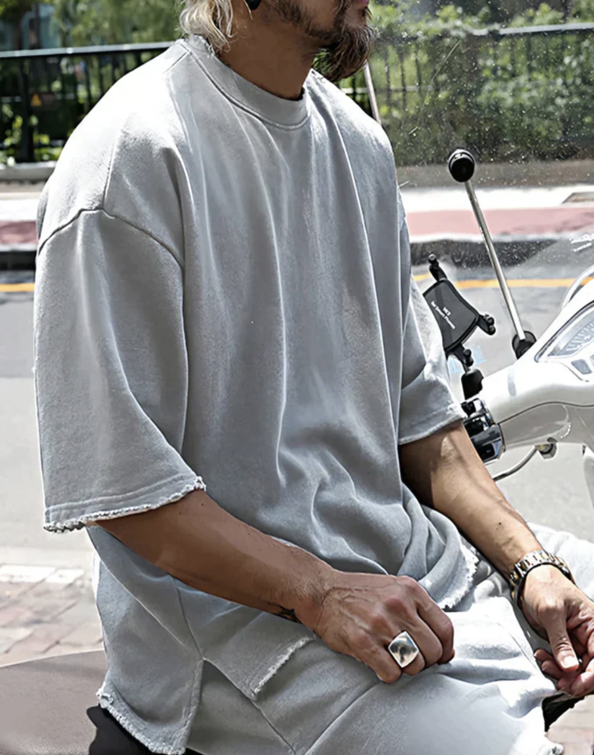 Adrien|Set Oversized T-Shirt en Short voor een Comfortabele en Stijlvolle Look 