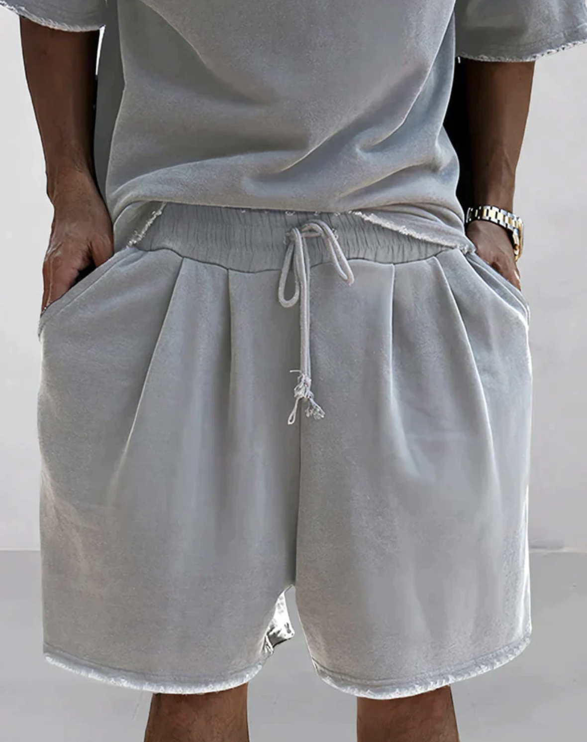 Adrien|Set Oversized T-Shirt en Short voor een Comfortabele en Stijlvolle Look 