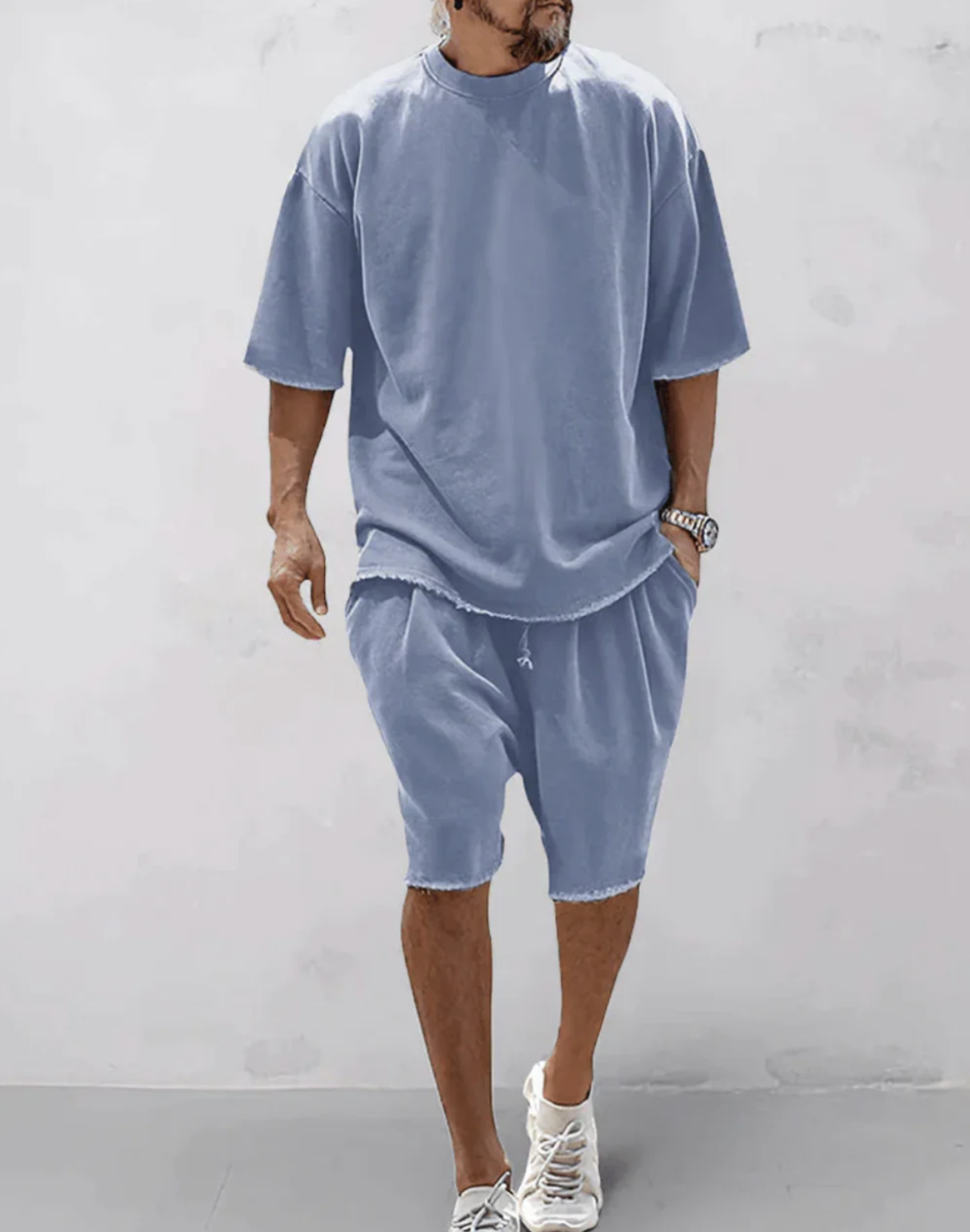 Adrien|Set Oversized T-Shirt en Short voor een Comfortabele en Stijlvolle Look 