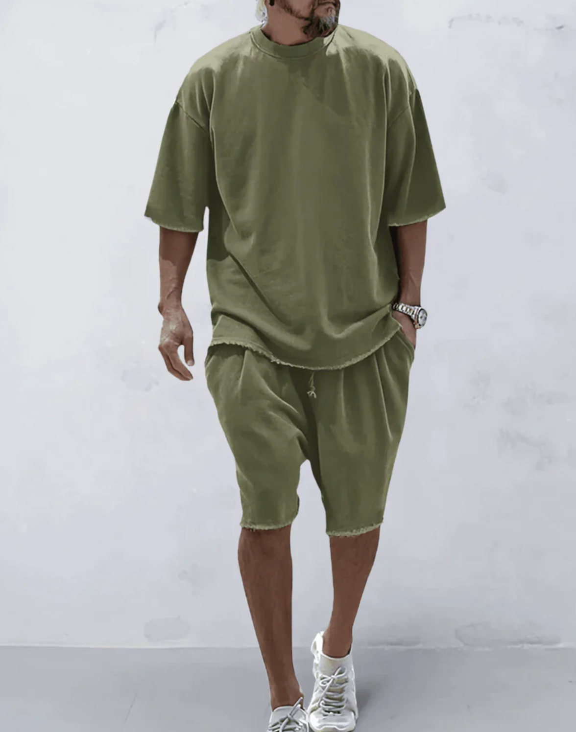 Adrien|Set Oversized T-Shirt en Short voor een Comfortabele en Stijlvolle Look 