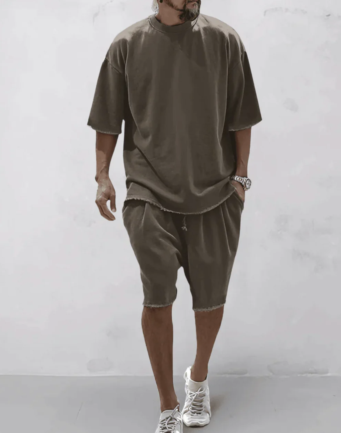 Adrien|Set Oversized T-Shirt en Short voor een Comfortabele en Stijlvolle Look 