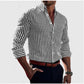 Sylvestre | Chemise Homme Rayée – Style Classique Et Moderne