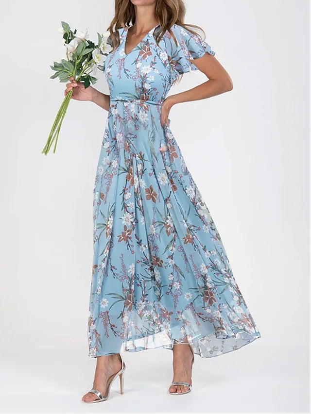 Lénaëlle | Długa Sukienka Boho – Styl Eteryczny i Wysmuklona Sylwetka 