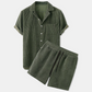 Emirhan | Herren Hemd und Shorts Set mit Textur 