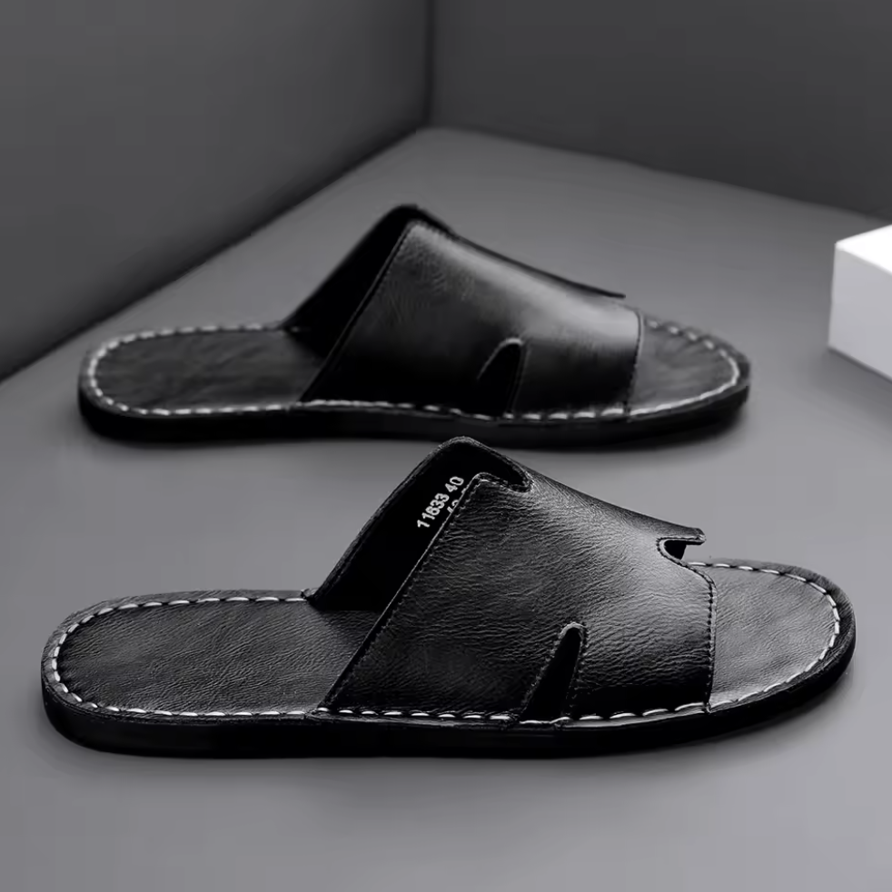 Lucas｜Sandales Cuir Confort Pour Marche Légère Assurée