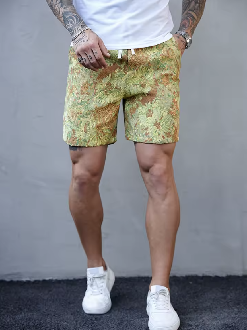 Thomas|Korte Bloemige Zomer Man Stijl Comfortabel 