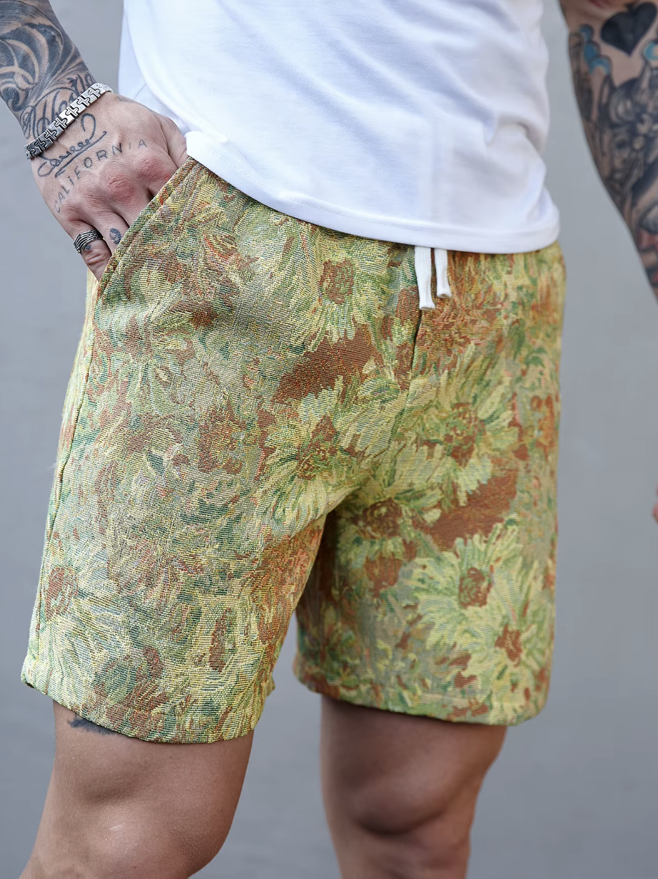 Thomas|Korte Bloemige Zomer Man Stijl Comfortabel 