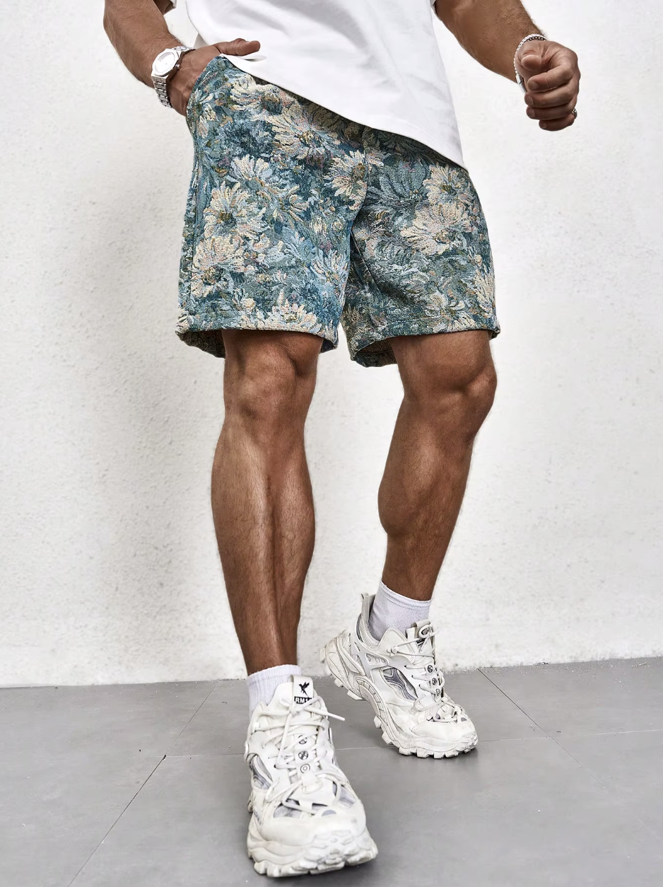 Thomas|Korte Bloemige Zomer Man Stijl Comfortabel 